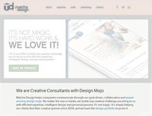 Tablet Screenshot of matchadesign.com